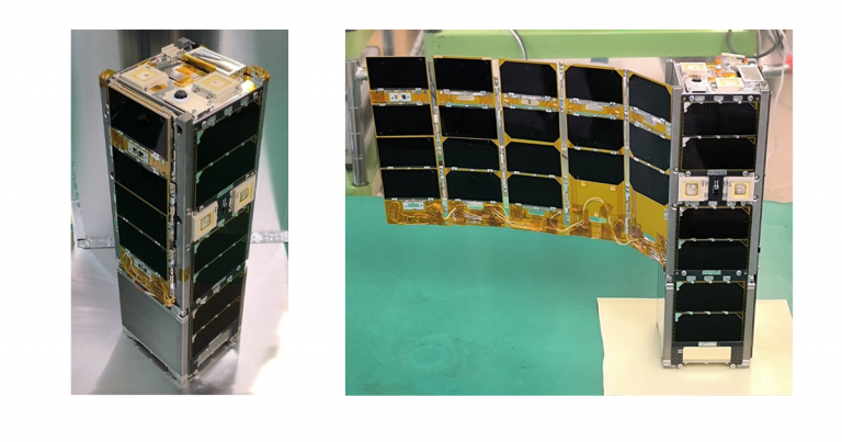 図2 超小型人工衛星 HOKUSHIN-1 フライトモデル外観